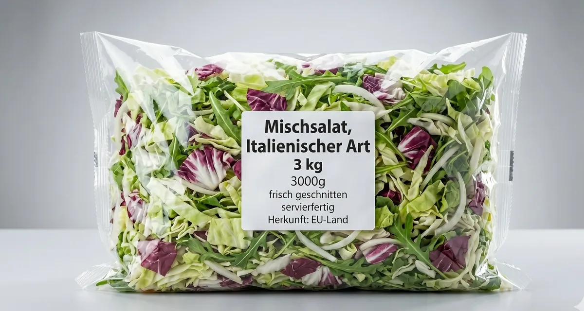 Mischsalat Italienischer Art 3 kg, frisch geschnitten und servierfertig