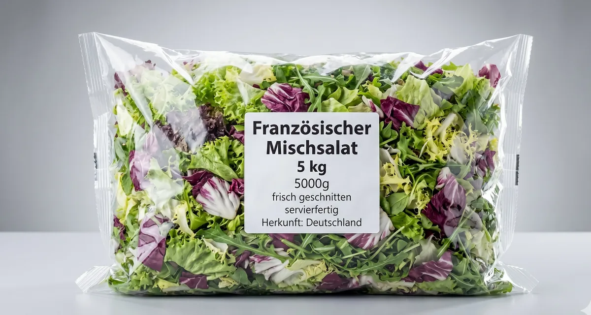 Französischer Mischsalat 5 kg mit Radicchio, Rucola und Frisée