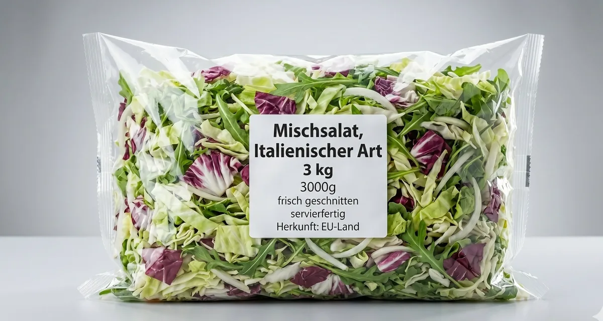 Mischsalat Italienischer Art 3 kg, frisch geschnitten und servierfertig